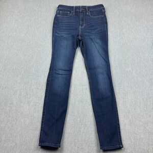 Hollister Jeans Womens 26X28 Fit 26X27 Blue Denim Ultra High Rise‎ Super Skinny